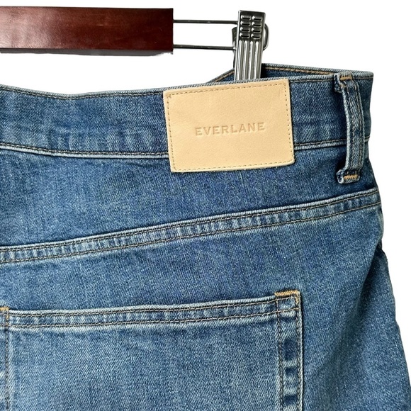 Everlane The Curvy Cheeky Jean Size 35 Women's High Rise Straight Leg Raw Hem - Picture 7 of 16